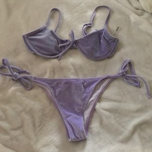 lavender bathing suit